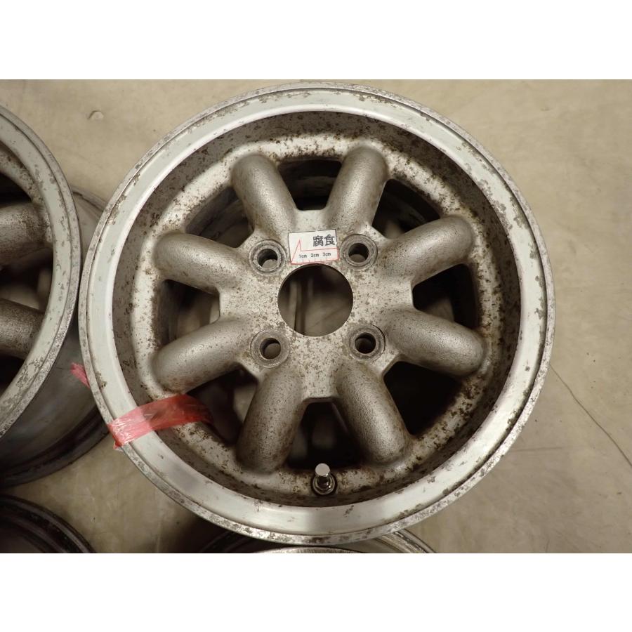 4本SET 会社宛送料無料 12×5J 8スポーク アルミ ホイール 4穴 PCD