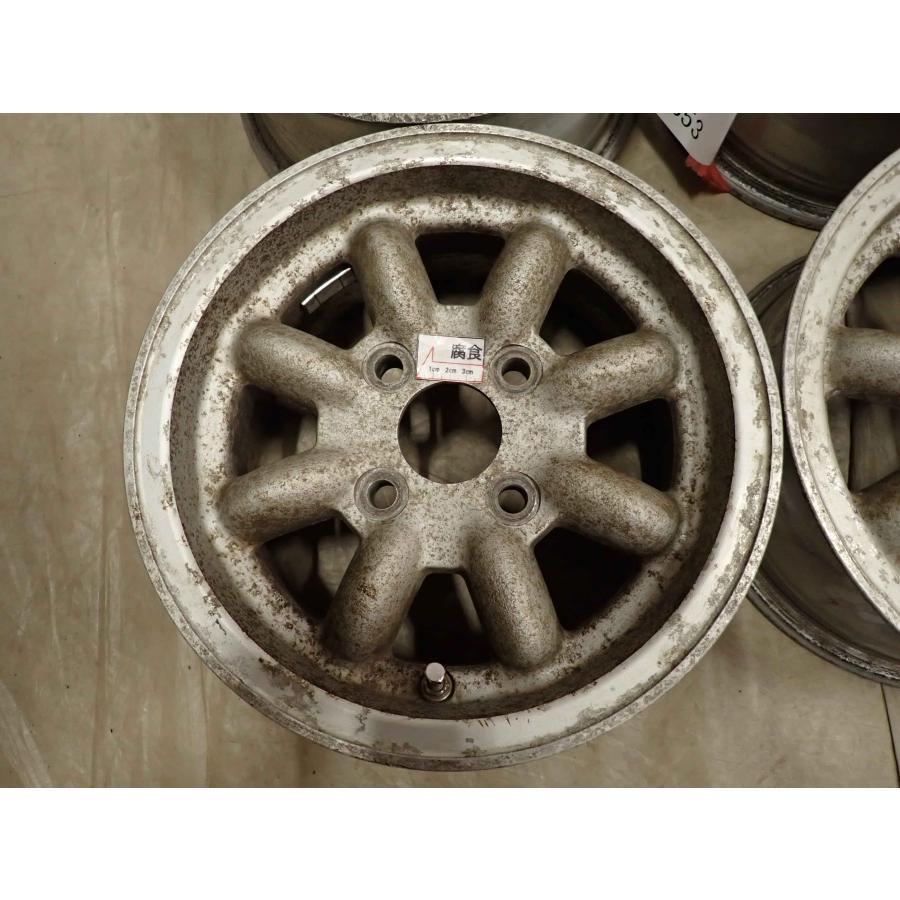 4本SET 会社宛送料無料 12×5J 8スポーク アルミ ホイール 4穴 PCD