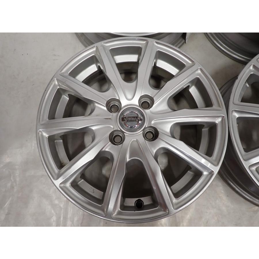 4本SET 会社宛 送料無料 15×4.5J 日産 純正 アルミ 4穴 PCD 100mm +46