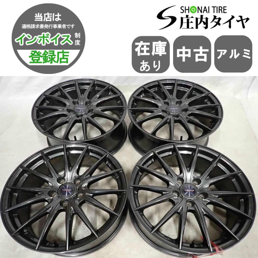 4本SET 会社宛 送料無料 18×7.5J WEDS アルミ ホイール 5穴 PCD 114.3 