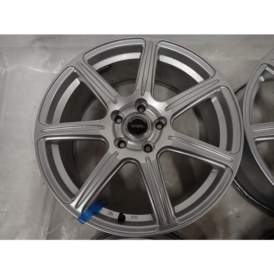 4本 会社宛 送料無料 18×7.5J ブリヂストン アルミ 5穴 PCD 114.3mm +53 ハブ径73mm エスティマ C-HR アテンザ レヴォーグ 特価 NO,F8998_1