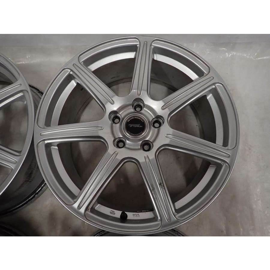 4本 会社宛 送料無料 18×7.5J ブリヂストン アルミ 5穴 PCD 114.3mm +53 ハブ径73mm エスティマ C-HR アテンザ レヴォーグ 特価 NO,F8998_2