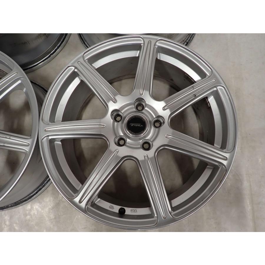 4本 会社宛 送料無料 18×7.5J ブリヂストン アルミ 5穴 PCD 114.3mm +53 ハブ径73mm エスティマ C-HR アテンザ レヴォーグ 特価 NO,F8998_4