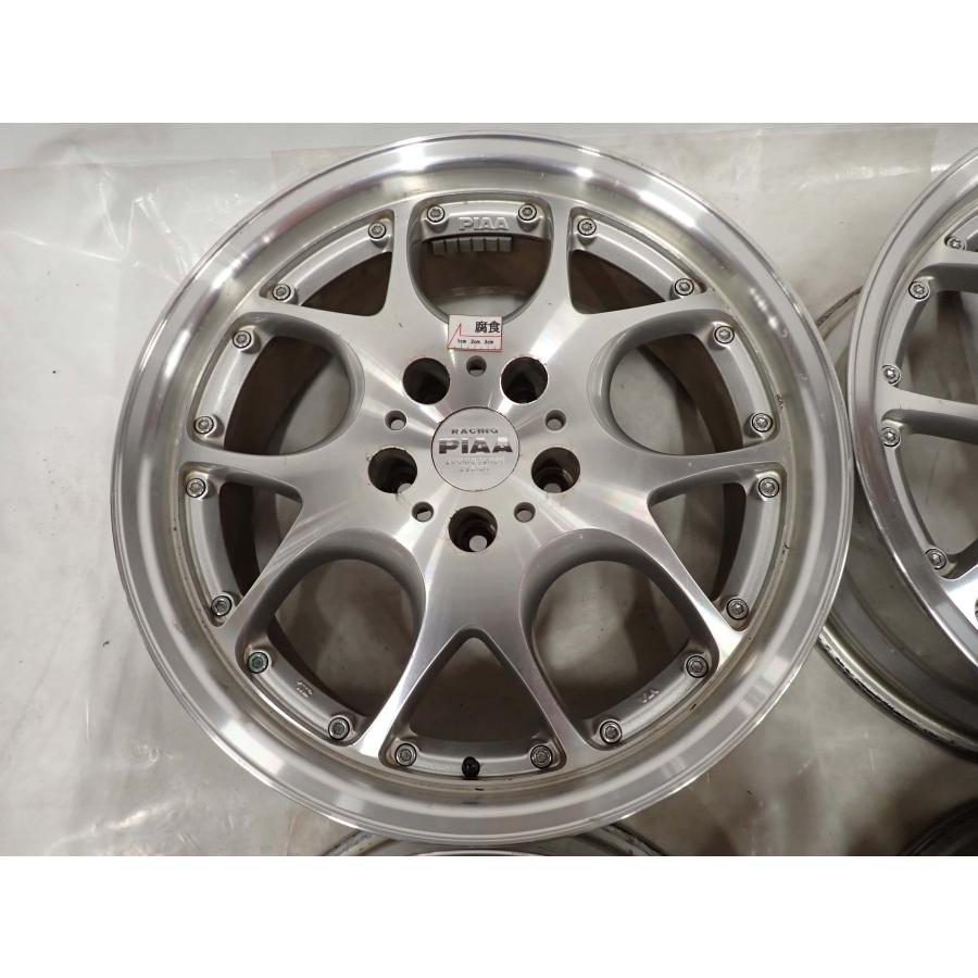 4本SET 会社宛送料無料 18×7.5J PIAA アルミ ホイール 5穴 PCD 114.3mm