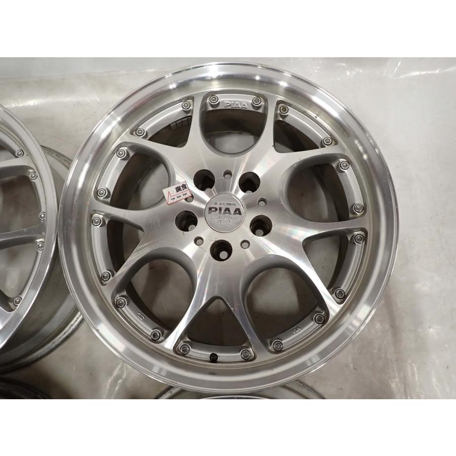4本SET 会社宛送料無料 18×7.5J PIAA アルミ ホイール 5穴 PCD 114.3mm