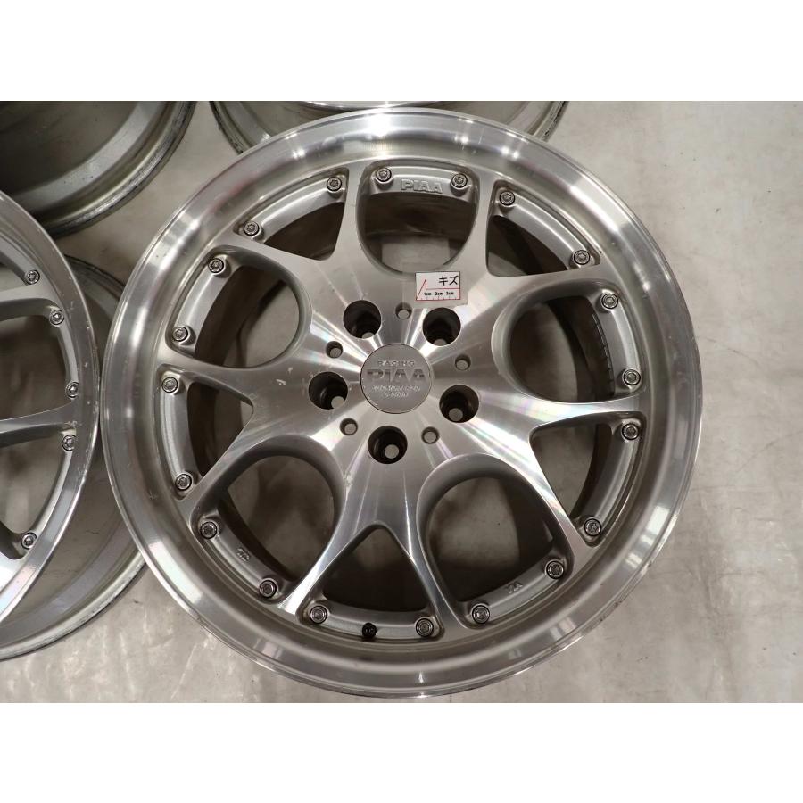 （送料無料）PIAA 15インチ ホイール 4本SET 会社宛送料無料 18×7.5J PIAA アルミ ホイール 5穴 PCD 114.3mm