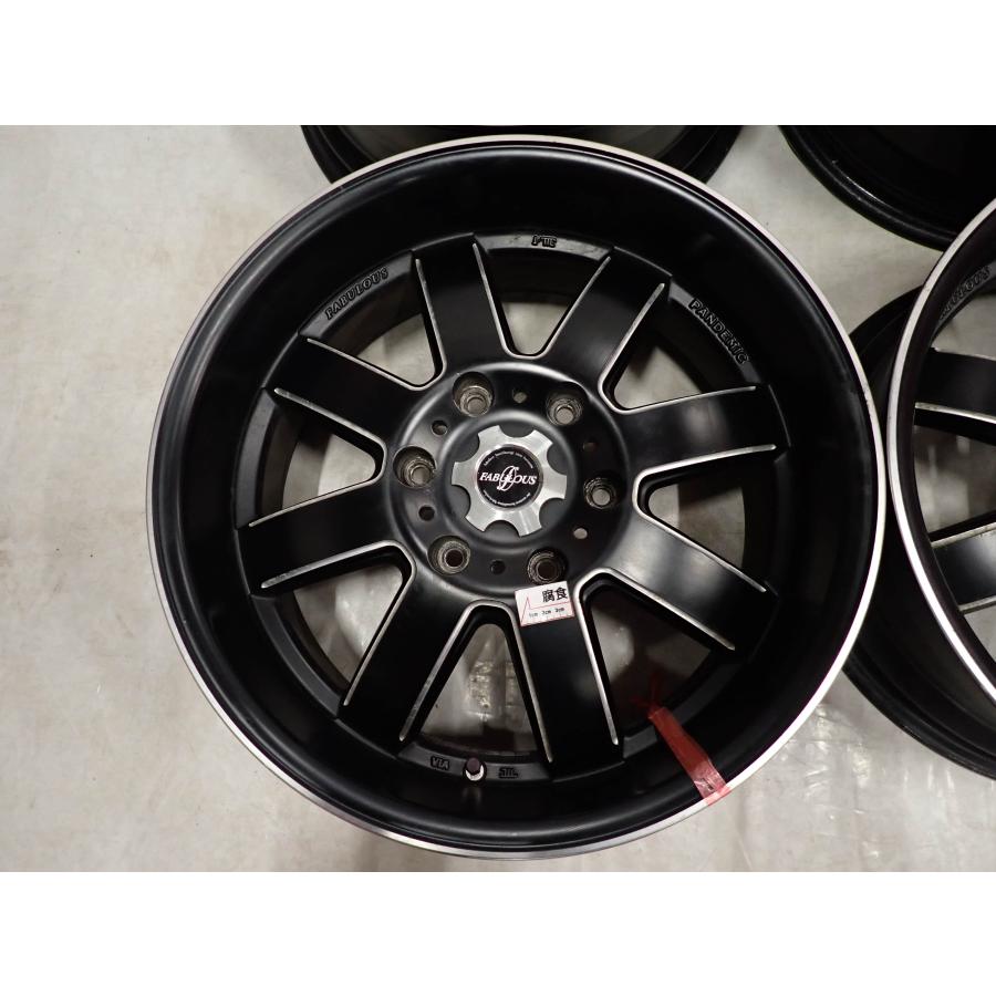 4本SET 会社宛 送料無料 18×7.5J FABULOUS PANDEMIC LM-8 アルミ 6穴