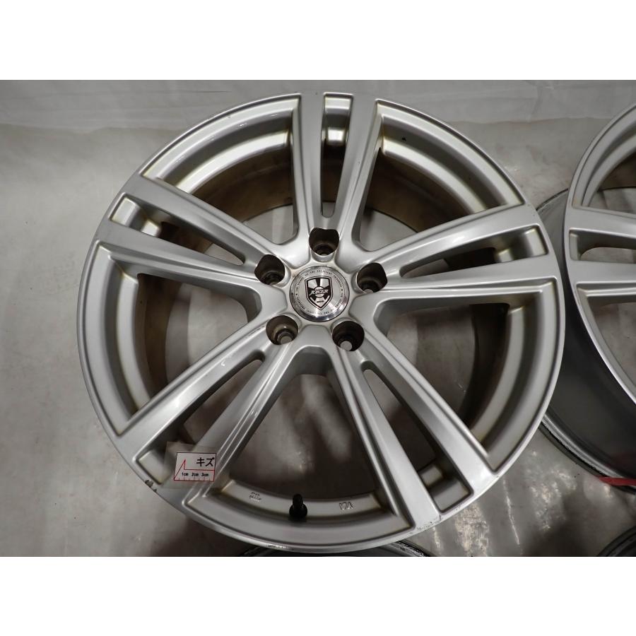 4本 会社宛 送料無料 18×7.5J デザイン アルミ 5穴 PCD 114.3mm +53 ステップW ノア ヴォクシー アクセラ アテンザ 店頭交換OK NO,F9114_1