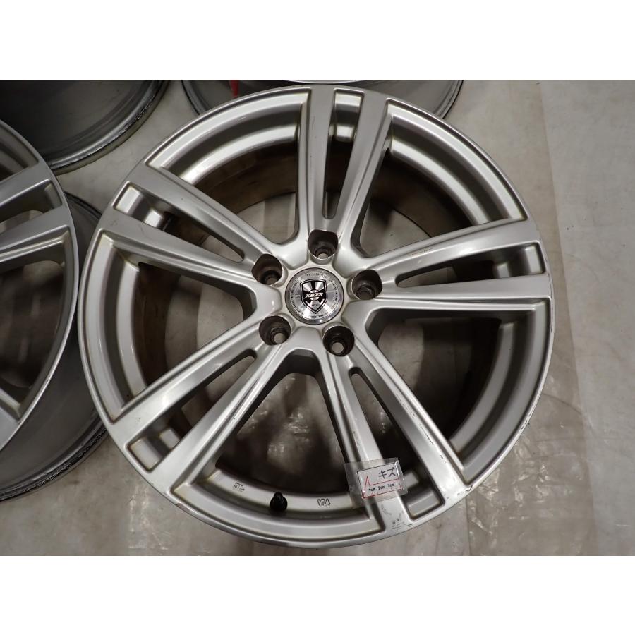 4本 会社宛 送料無料 18×7.5J デザイン アルミ 5穴 PCD 114.3mm +53 ステップW ノア ヴォクシー アクセラ アテンザ 店頭交換OK NO,F9114_4