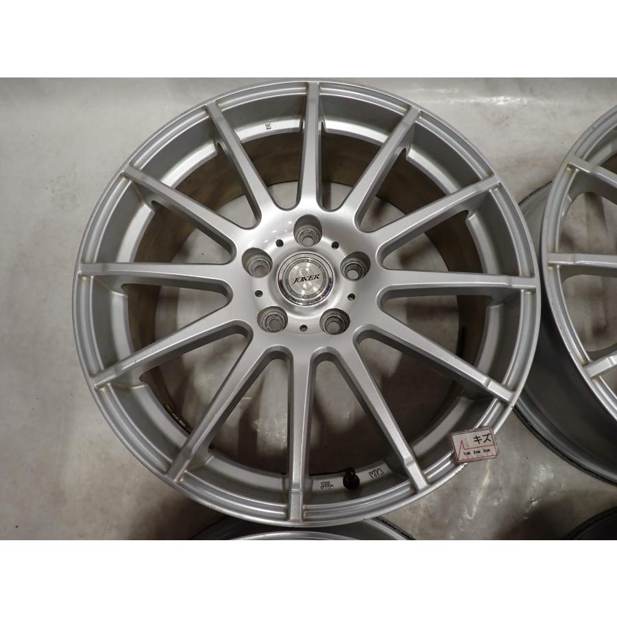 4本 会社宛送料無料 18×7.5J WEDS JOKER アルミ 5穴 PCD 114.3mm +53 ハブ径73mm エスティマ C-HR アテンザ レヴォーグ エルグラ NO,F9134_1
