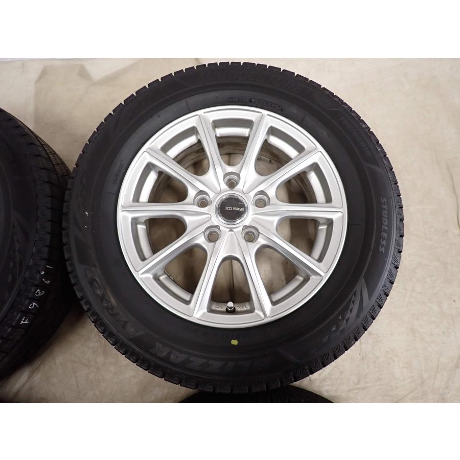 冬4本 会社宛送料無料 195/65R15×6J 91Q ブリヂストン ブリザック VRX3 2023年製 アルミ ノア ヴォクシー エスクァイア ステップ NO,F9861の画像