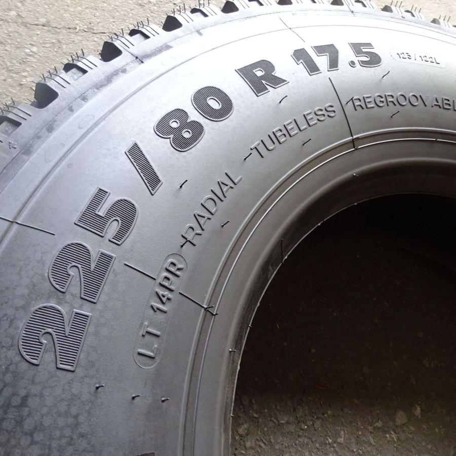 2020年製造 スタッドレスタイヤ ミシュラン XDW アイスグリップ 225/80R17.5 123/122 LT 2本セット 4本 8本セットも可能 バン トラック用 4トントラックなどに MICHELIN XDW ICE GRIP（エックスディーダブリュー アイスグリップ