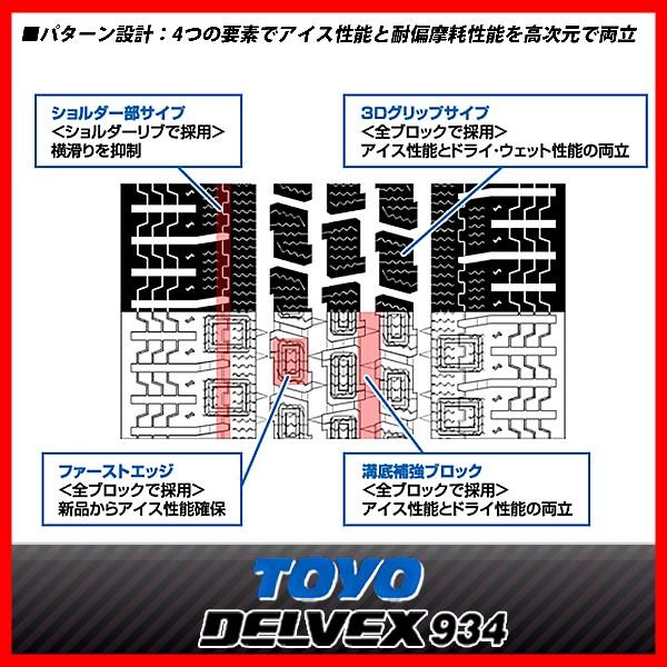 DELVEX トーヨータイヤ デルベックス M934 205/65R15 107/105 LT 