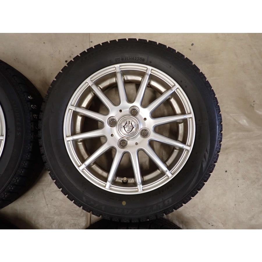 冬4本SET 会社宛 送料無料 155/65R14×4.5J 75Q ブリヂストン