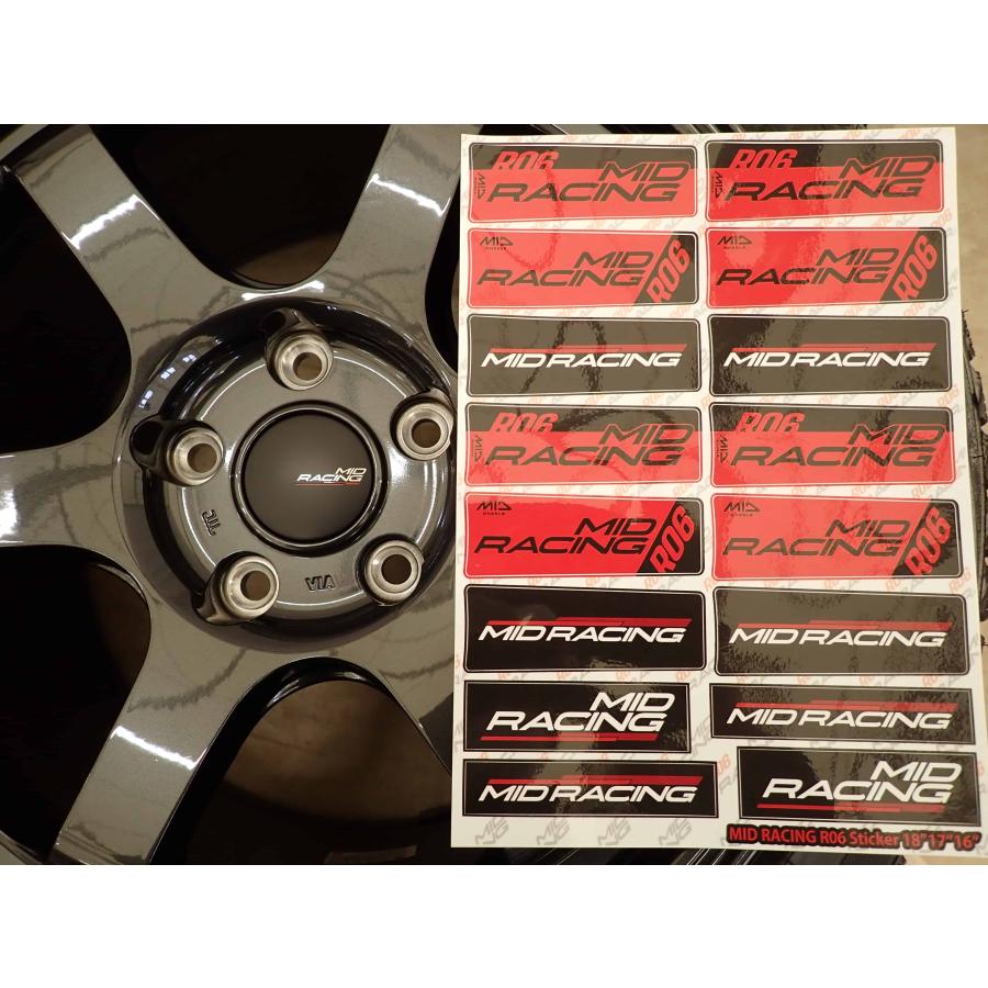 冬 新品 2024年製 4本SET 会社宛 送料無料 245/40R18×9.5J トーヨー OBSERVE 未使用 MID RACING R06 アルミ シビック Type-R 120 NO,H0019の画像