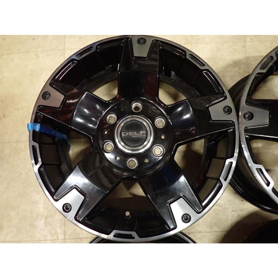 4本SET 会社宛 送料無料 17×6.5J FLEX DELF-01 アルミ 6穴 PCD 139.7mm