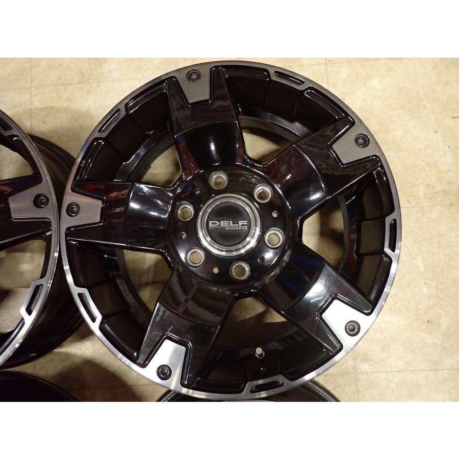 4本SET 会社宛 送料無料 17×6.5J FLEX DELF-01 アルミ 6穴 PCD 139.7mm