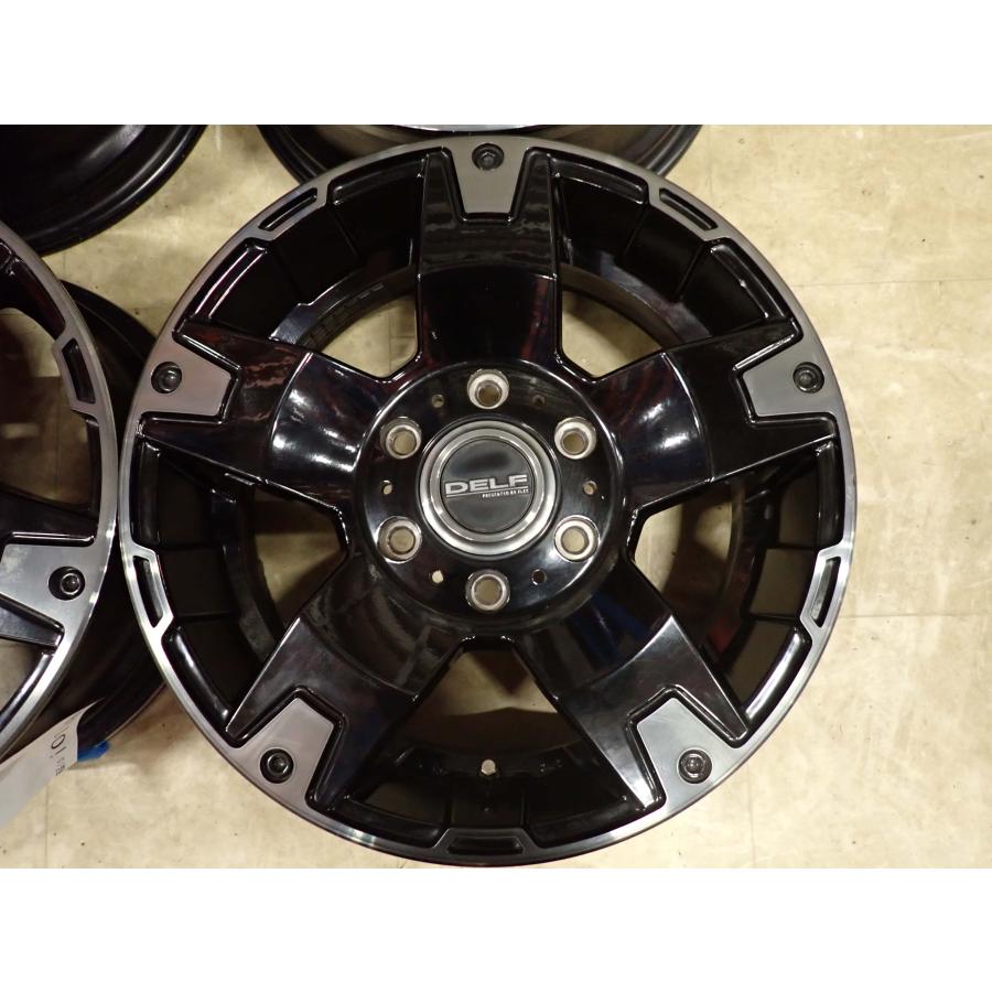 4本SET 会社宛 送料無料 17×6.5J FLEX DELF-01 アルミ 6穴 PCD 139.7mm