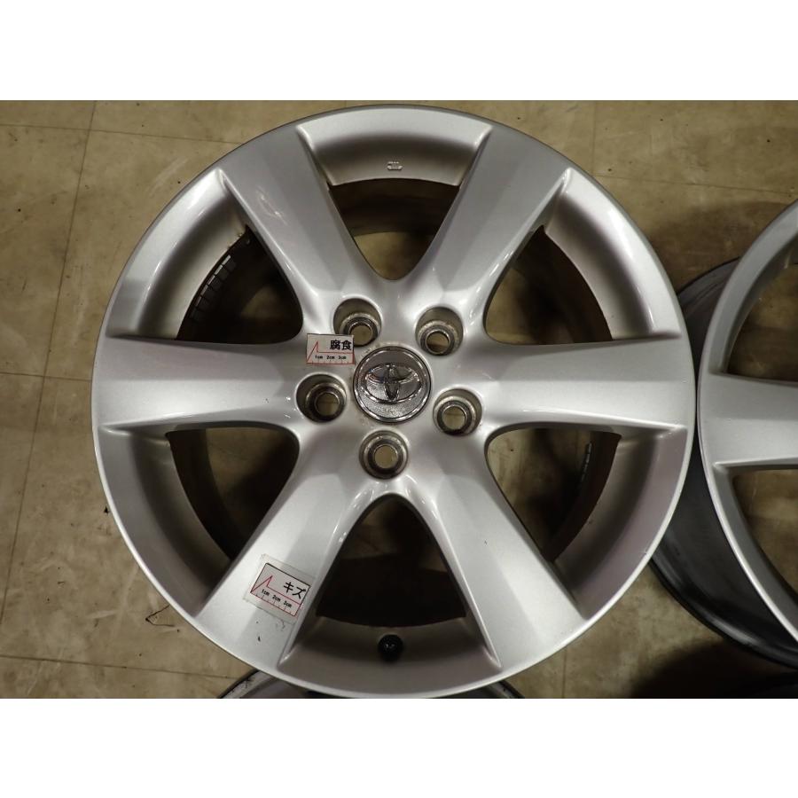 4本 会社宛 送料無料 17×7J トヨタ 純正 アルミ 5穴 PCD 114.3mm +45 