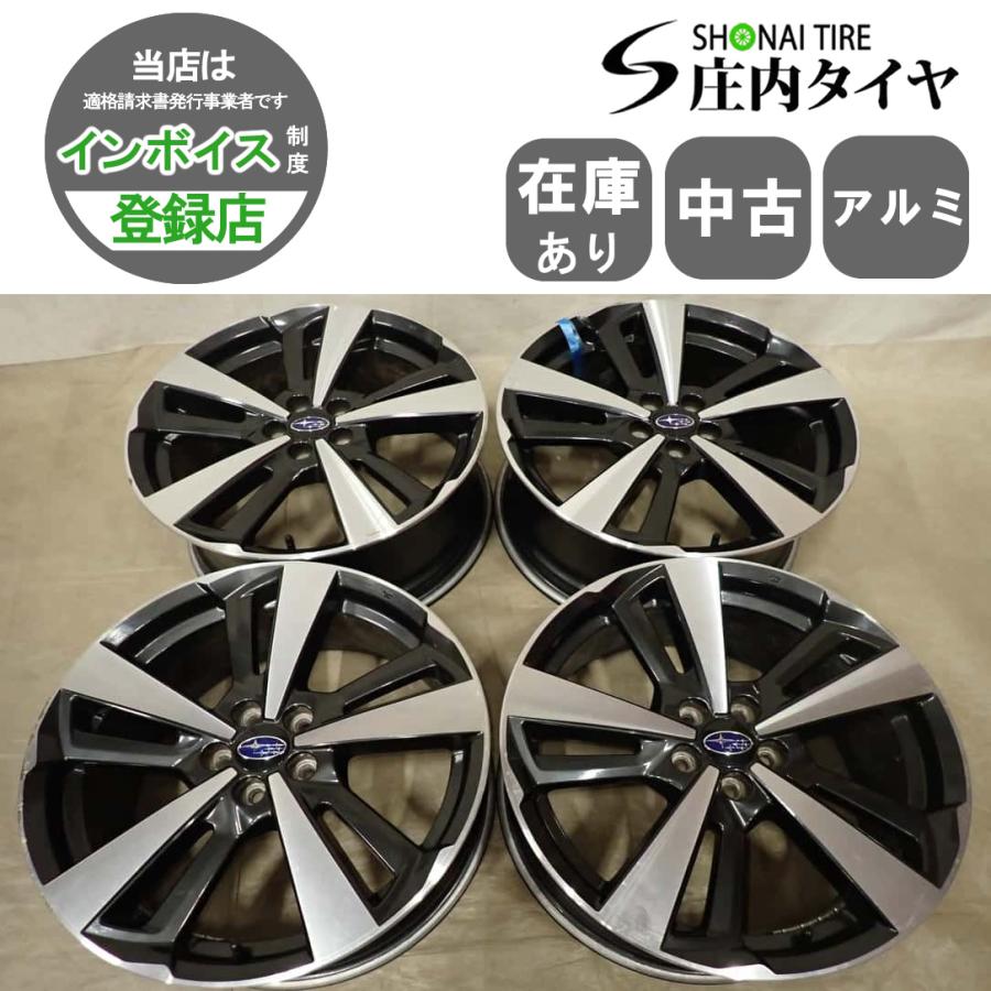 4本SET 会社宛 送料無料 18×7.5J スバル インプレッサスポーツ 純正