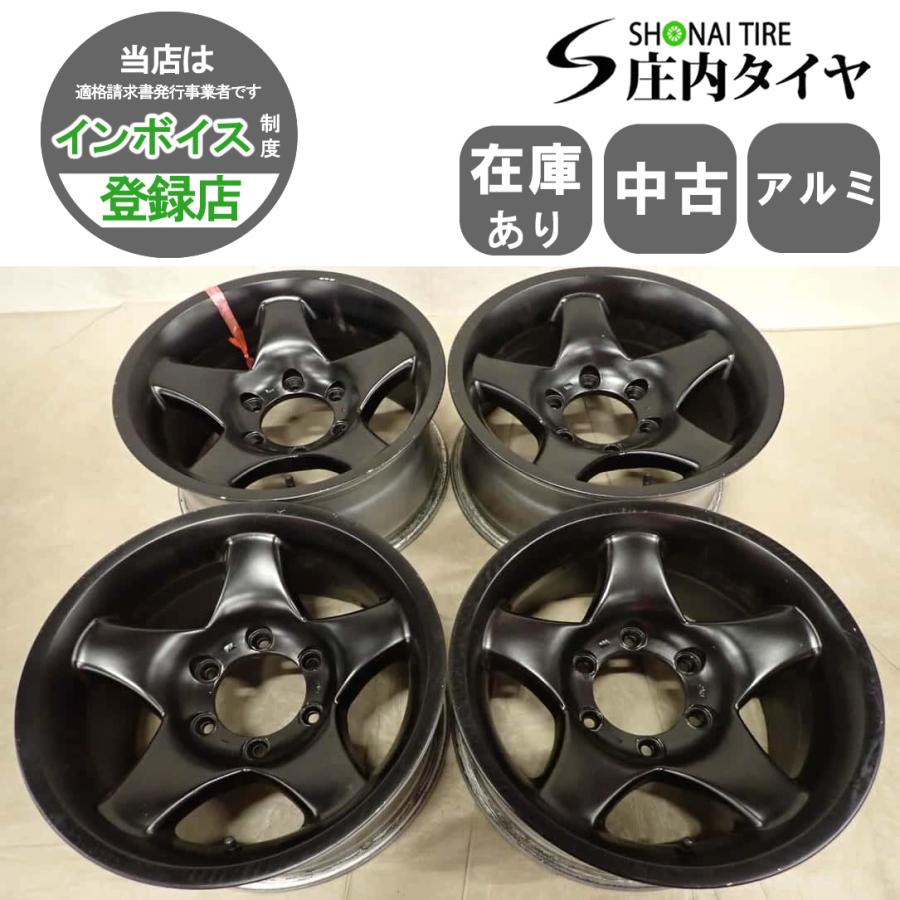 4本SET 会社宛 送料無料 16×8J デザイン アルミ ホイール 6穴 PCD