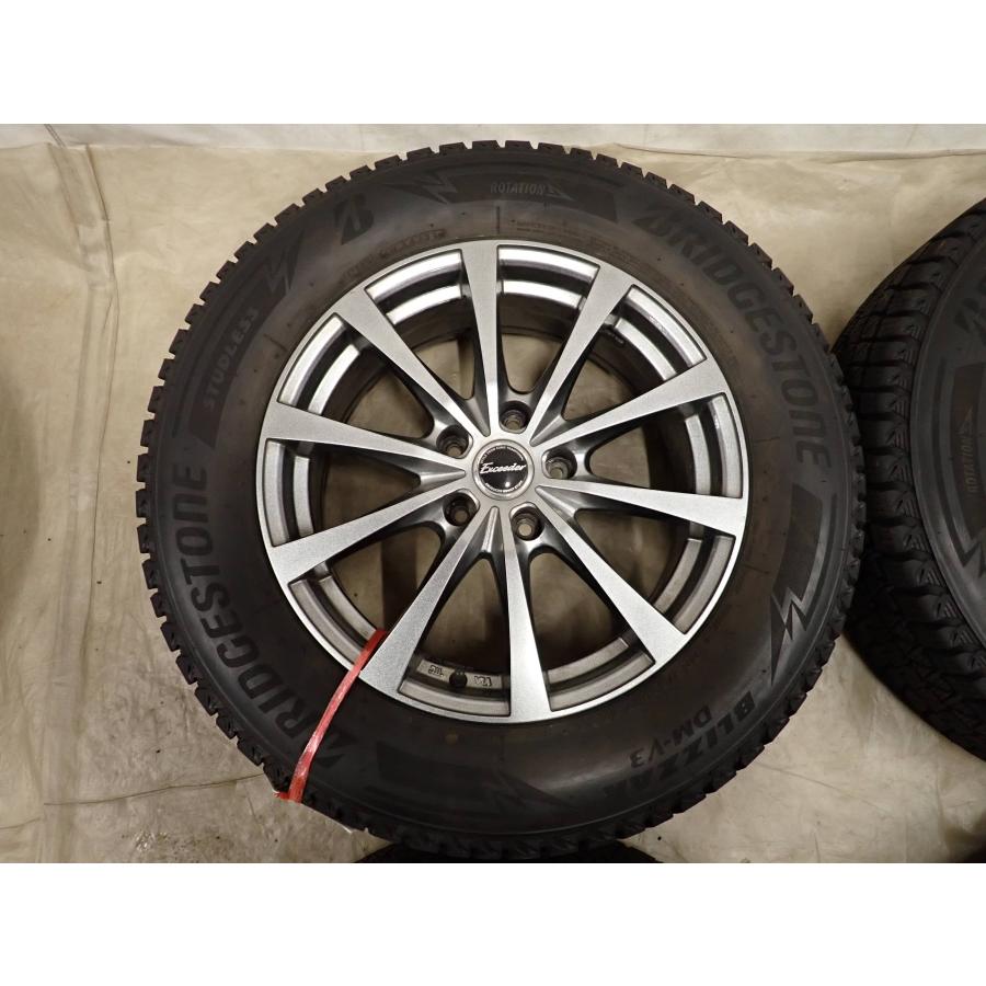 冬4本SET 会社宛 送料無料 225/65R17×7J 102Q ブリヂストン ブリザック 