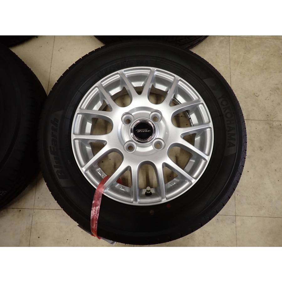 夏4本 会社宛 送料無料 155/70R13×4J 75S ヨコハマ ブルーアース AE-01 