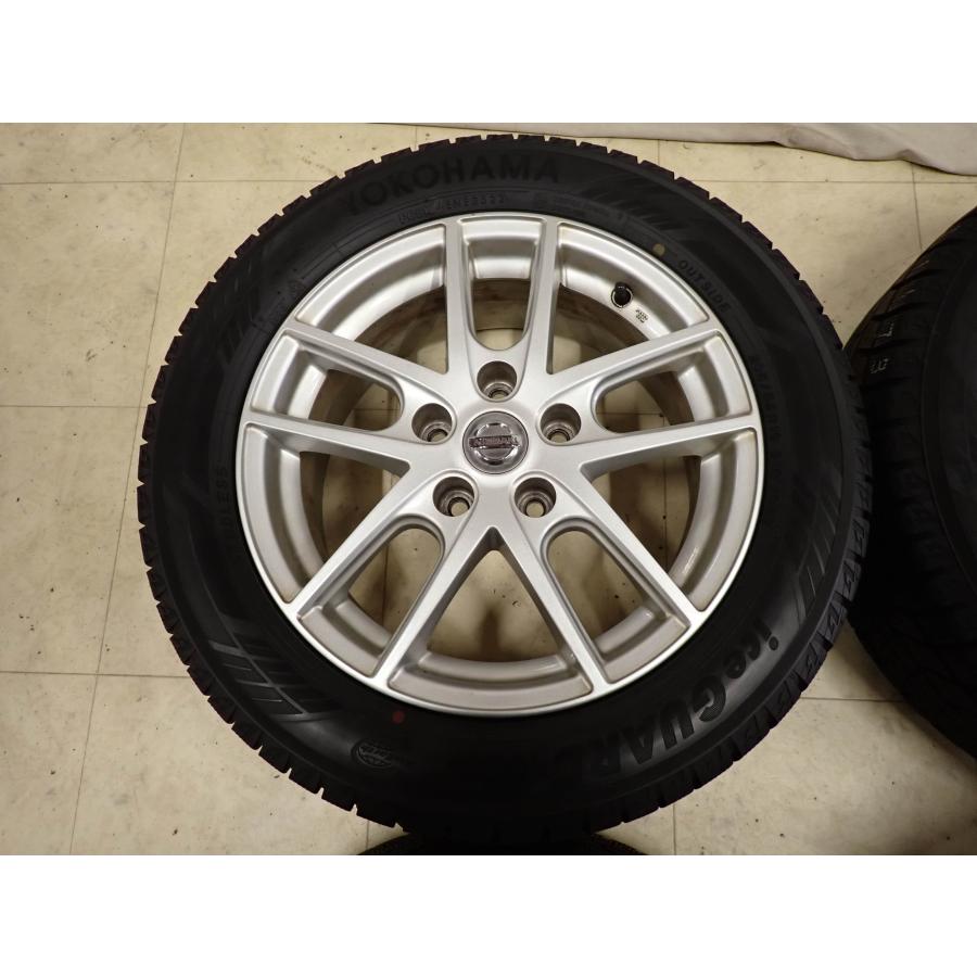 冬4本SET 会社宛 送料無料 205/55R16×6.5J 91Q ヨコハマ アイスガード IG60 2022年製 日産純正 アルミ リーフ ラフェスタ 特価！ NO,I1173の画像