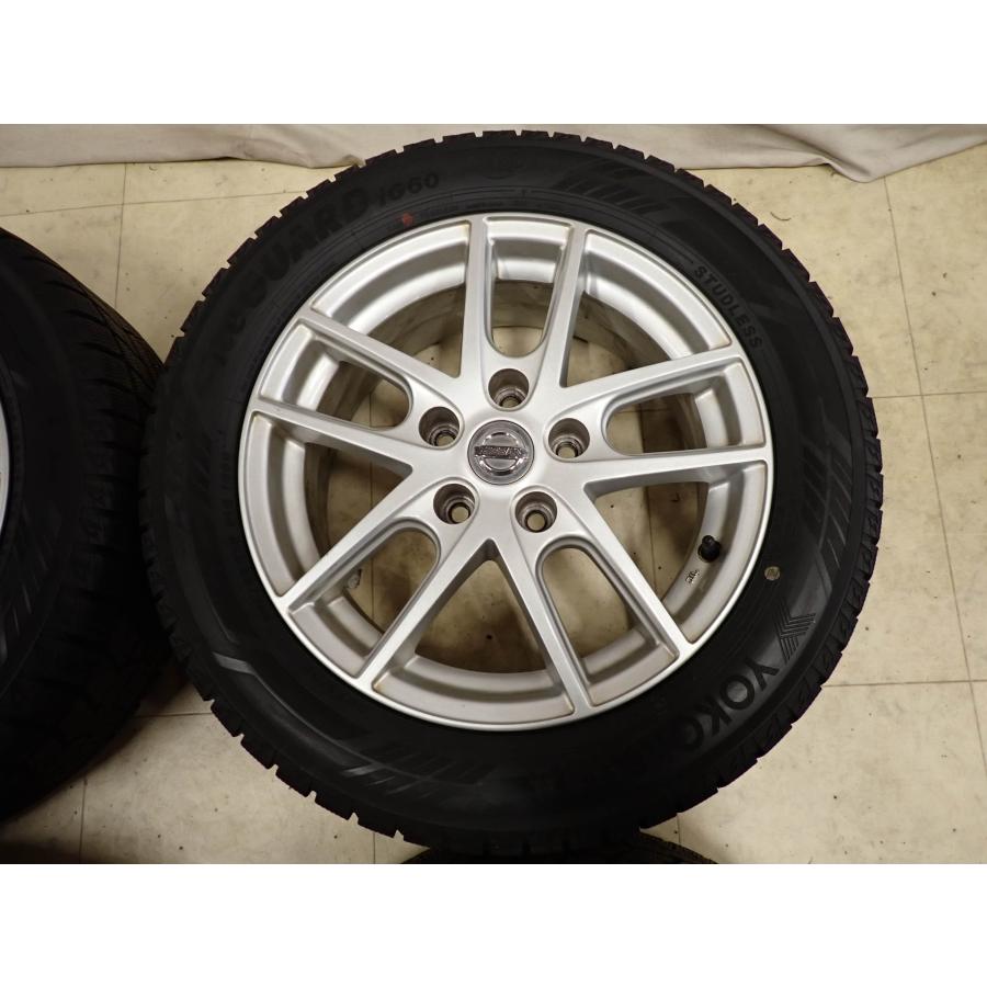 冬4本SET 会社宛 送料無料 205/55R16×6.5J 91Q ヨコハマ アイスガード IG60 2022年製 日産純正 アルミ リーフ ラフェスタ 特価！ NO,I1173の画像