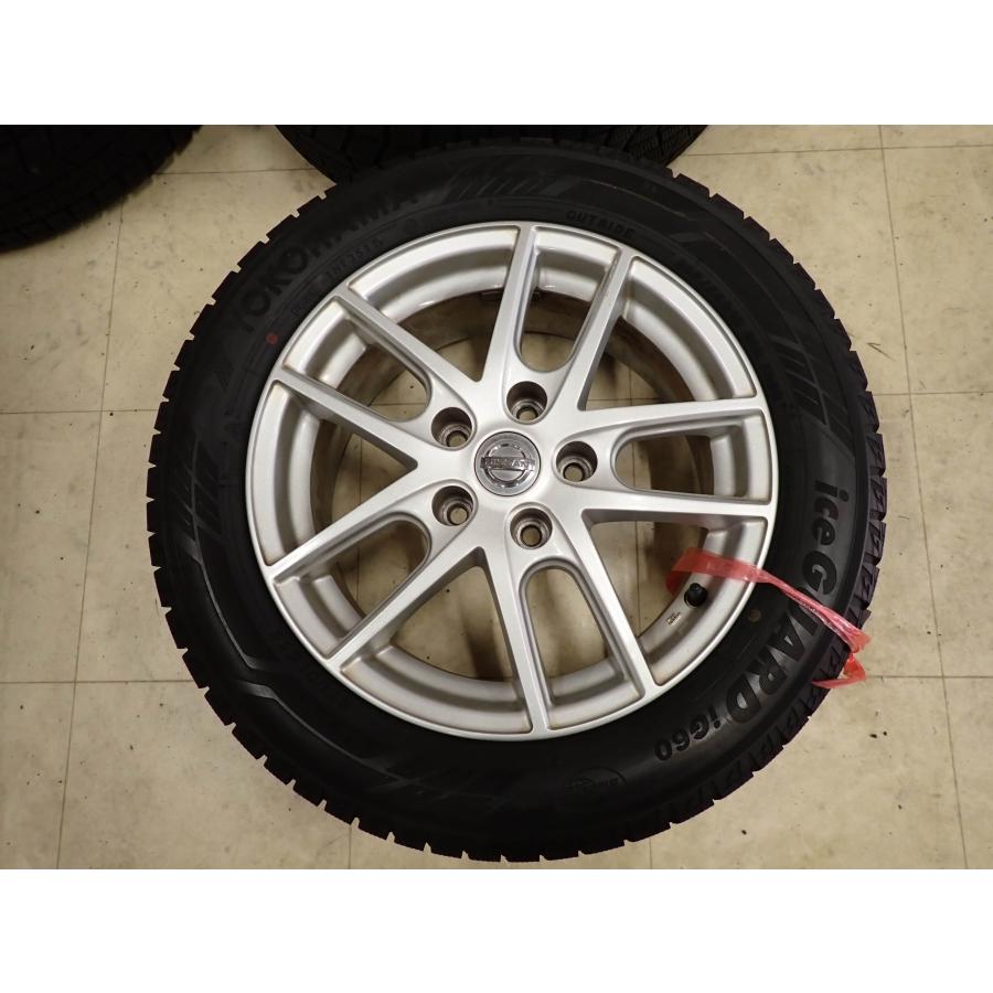 冬4本SET 会社宛 送料無料 205/55R16×6.5J 91Q ヨコハマ アイスガード IG60 2022年製 日産純正 アルミ リーフ ラフェスタ 特価！ NO,I1173の画像