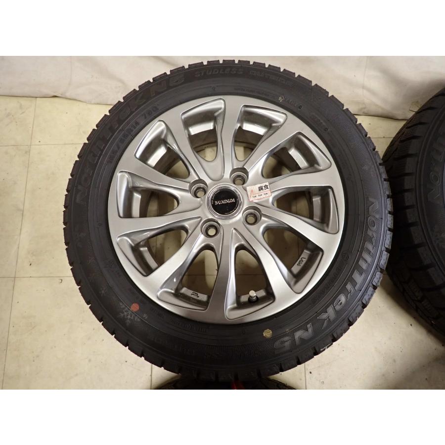 【送料込】165/65R14冬タイヤ・ホイール2本セットノーストレックN5【1】 LauFenn 冬4本SET 会社宛送料無料 165/65R14×5.5J 79Q オートバックス
