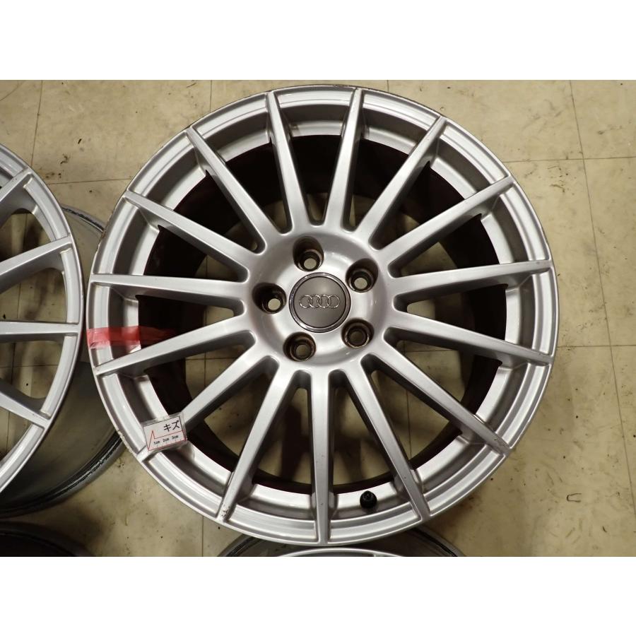 アウディ Audi A4アバント 純正４本セット ガリ傷なし 4本SET 会社宛 送料無料 18×8J アウディ A4 純正 シルバー アルミ
