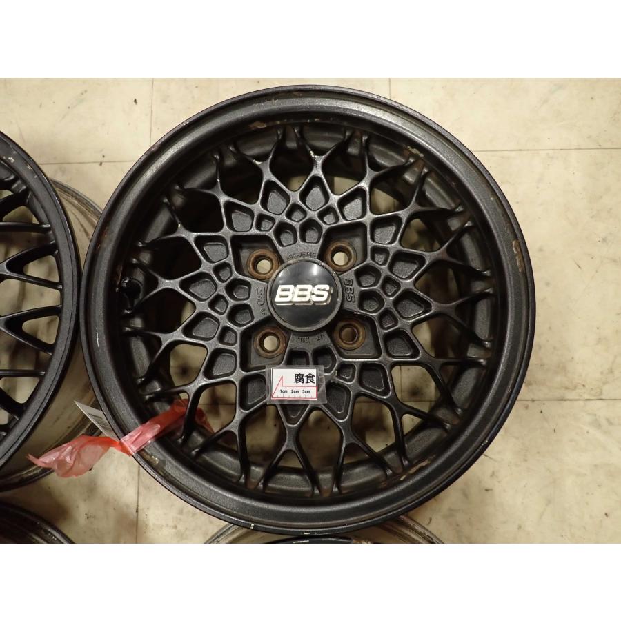 4本SET 会社宛送料無料 14×5J BBS メッシュ アルミホイール 4穴 PCD