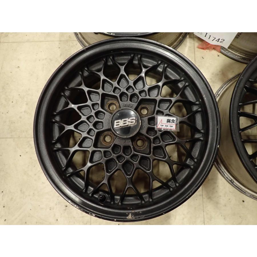 4本SET 会社宛送料無料 14×5J BBS メッシュ アルミホイール 4穴 PCD