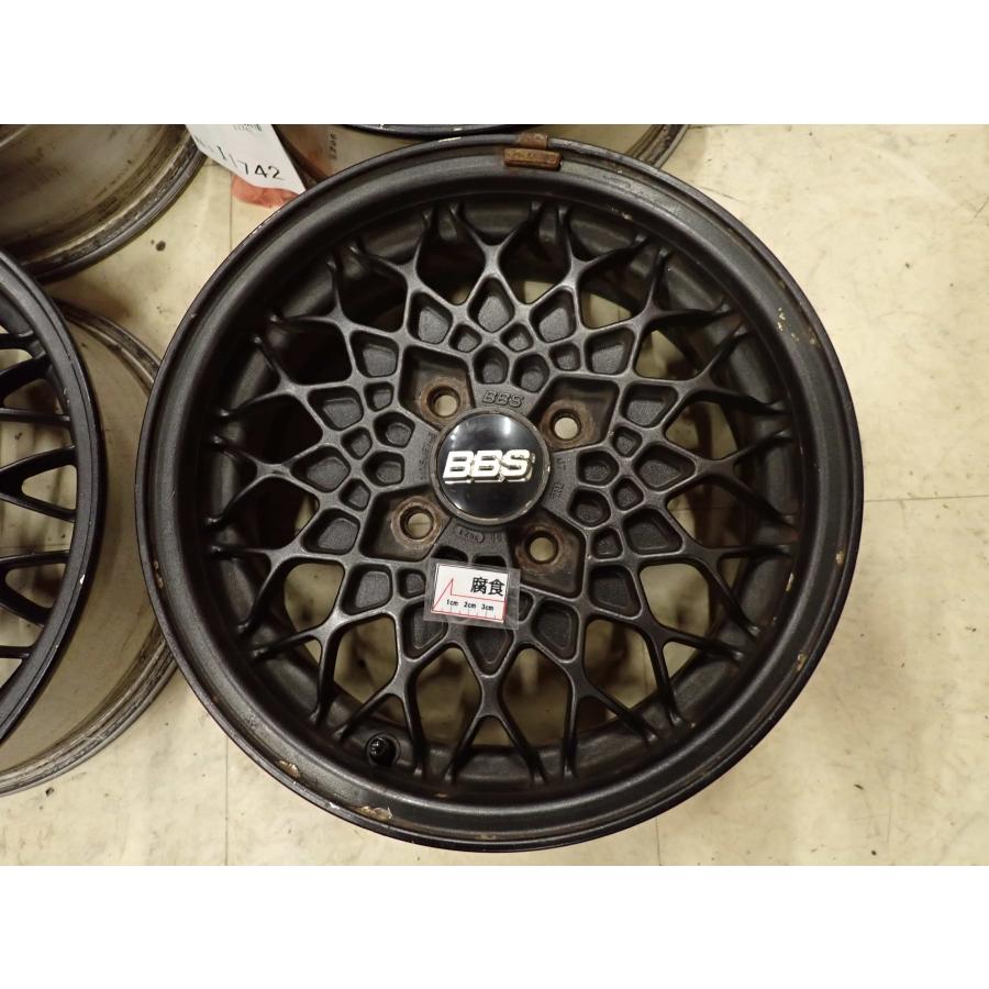 BBS メッシュデザイン ホイールセット 14インチ 4本SET 会社宛送料無料 14×5J BBS メッシュ アルミホイール 4穴 PCD