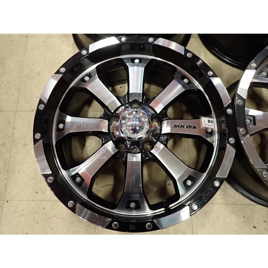 4本SET 会社宛送料無料 17×7.5J MKW MK-46 アルミ 5穴 PCD 114.3mm +35