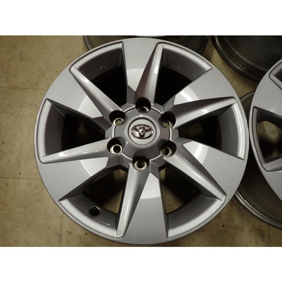 4本SET 会社宛 送料無料 17×7.5J トヨタ 純正 アルミ 6穴 PCD 139.7mm +25 ハブ径106mm ハイラックス サーフ ランクル 150プラド NO,I1787の画像
