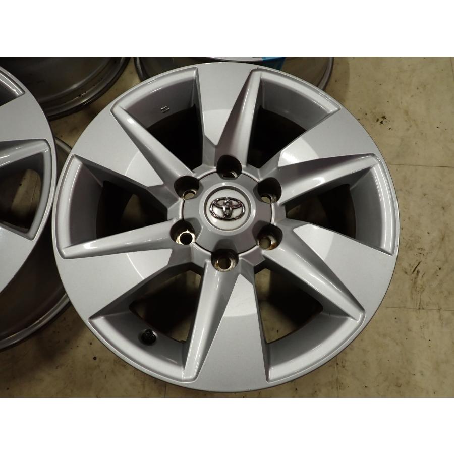 4本SET 会社宛 送料無料 17×7.5J トヨタ 純正 アルミ 6穴 PCD 139.7mm +25 ハブ径106mm ハイラックス サーフ ランクル 150プラド NO,I1787の画像