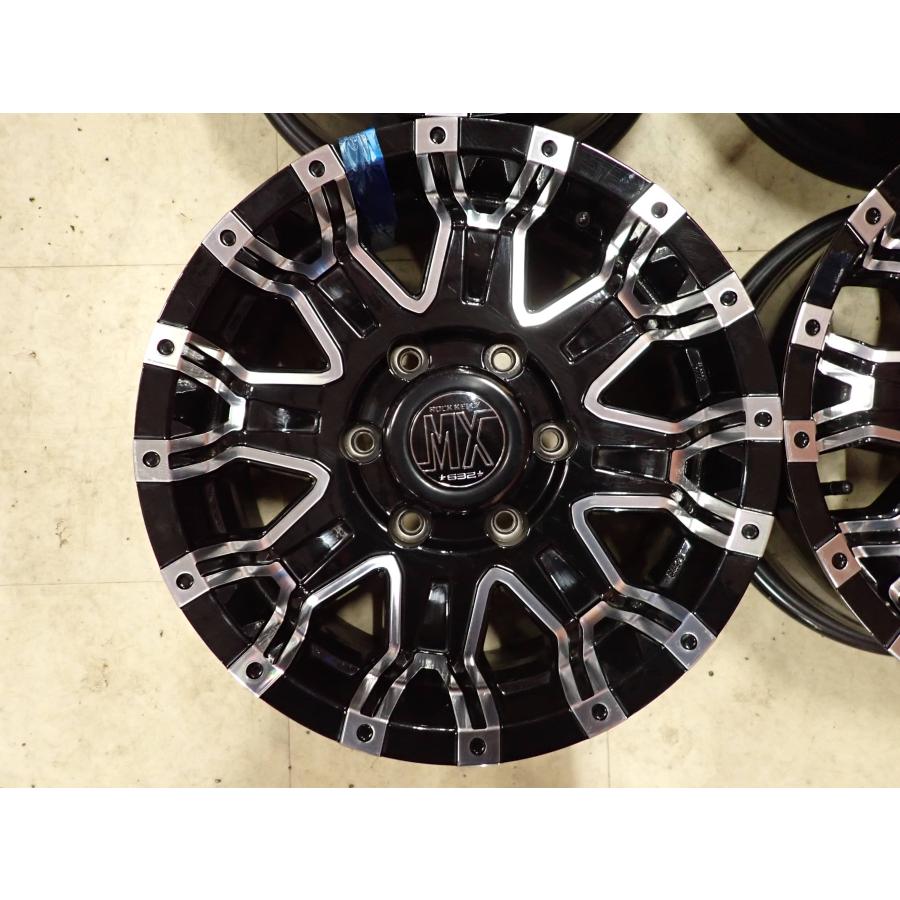 4本SET 会社宛 送料無料 16×6.5J BADX ロックケリー MX-IIアルミ 6穴