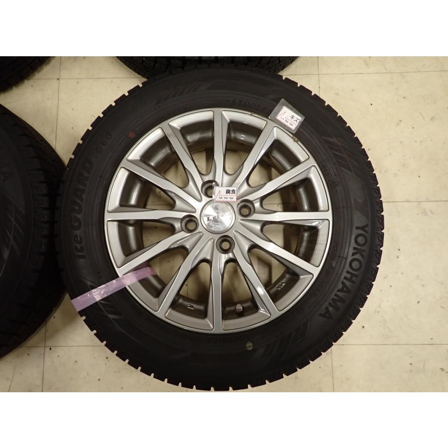 冬4本 会社宛 送料無料 165/70R14×5.5J 81Q ヨコハマ アイスガード IG60 2022年製 アルミ 激安 ヴィッツ スペイド パッソ デミオ NO,I1844の画像