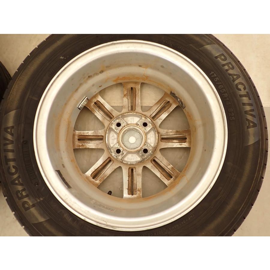 夏4本SET 会社宛 送料無料 175/65R14×5.5J 82S ヨコハマ PRACTIVA 2022年製 アルミ ヴィッツ パッソ フィット ノート キューブ NO,I1960の画像
