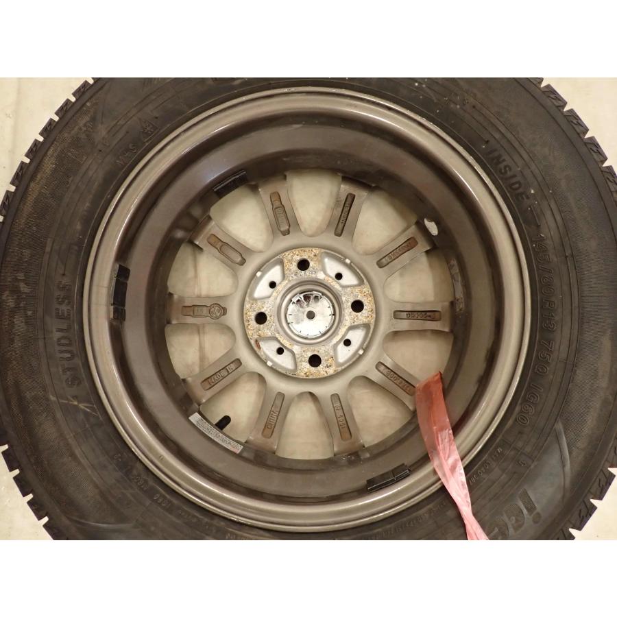冬4本SET 会社宛 送料無料 145/80R13×4J 75Q ヨコハマ アイスガード IG60 2021年製 アルミ ムーヴ ミラ タント ラパン プレオ NO,I1972の画像