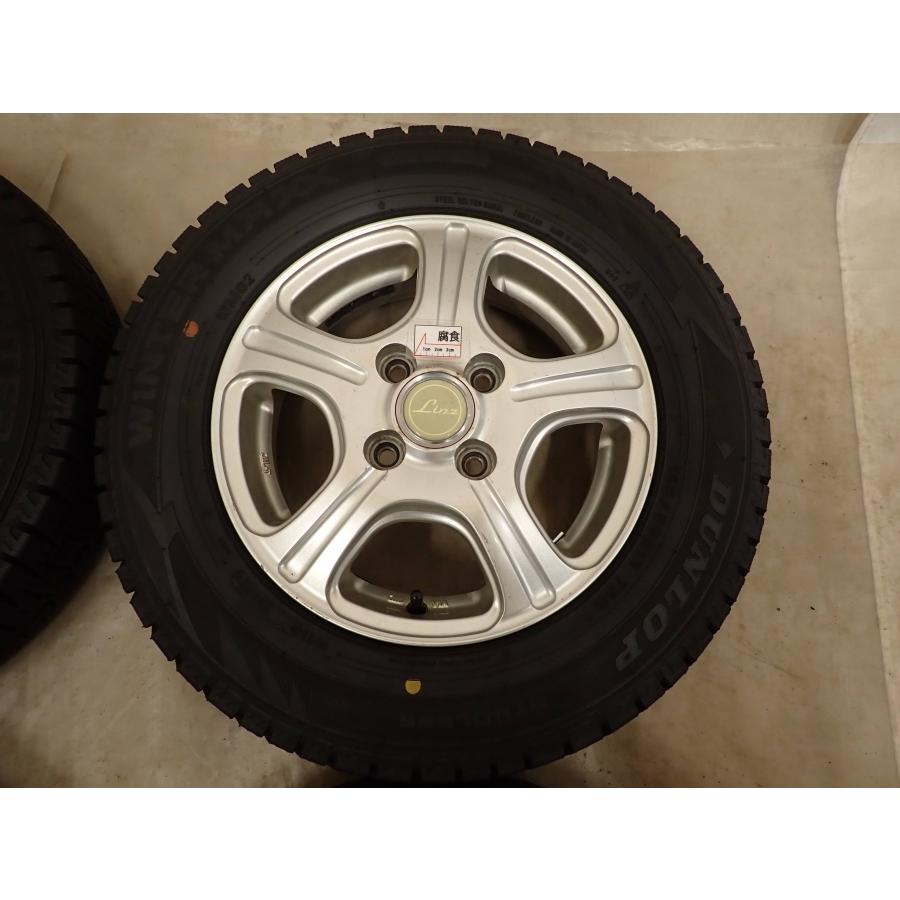 DUNLOP WINTER MAXX WM02 145/80R13 13インチ スタッドレス 4本 21年製 バリ溝 ワゴンR タント N-BOX ムーヴ スペーシア等　(KTR005-1) クレジットカード QRコード決済可能 WINTER MAXX タント ムーブ ワゴンR ラパン 145/80R13 スタッドレス