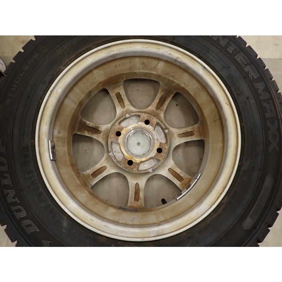 冬4本SET 会社宛 送料無料 145/80R13×4J 75Q ダンロップ WINTER MAXX WM02 2021年製 アルミ デイズ ワゴンR ウェイク N-BOX 特価 NO,I1980の画像