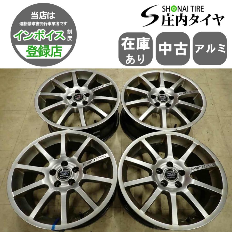 4本SET 会社宛 送料無料 16×7J スポーツテクニック アルミ 5穴 PCD 