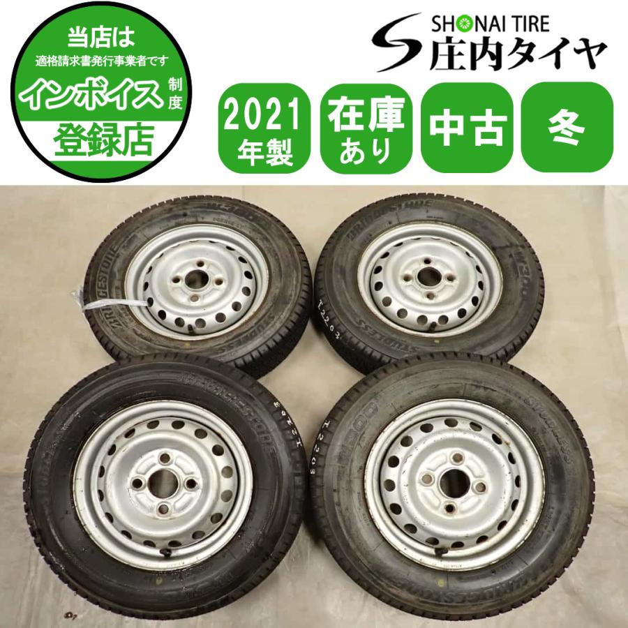 GRANDTREK 冬4本SET 会社宛 送料無料 145R12×3.5J 6PR LT ブリヂストン 