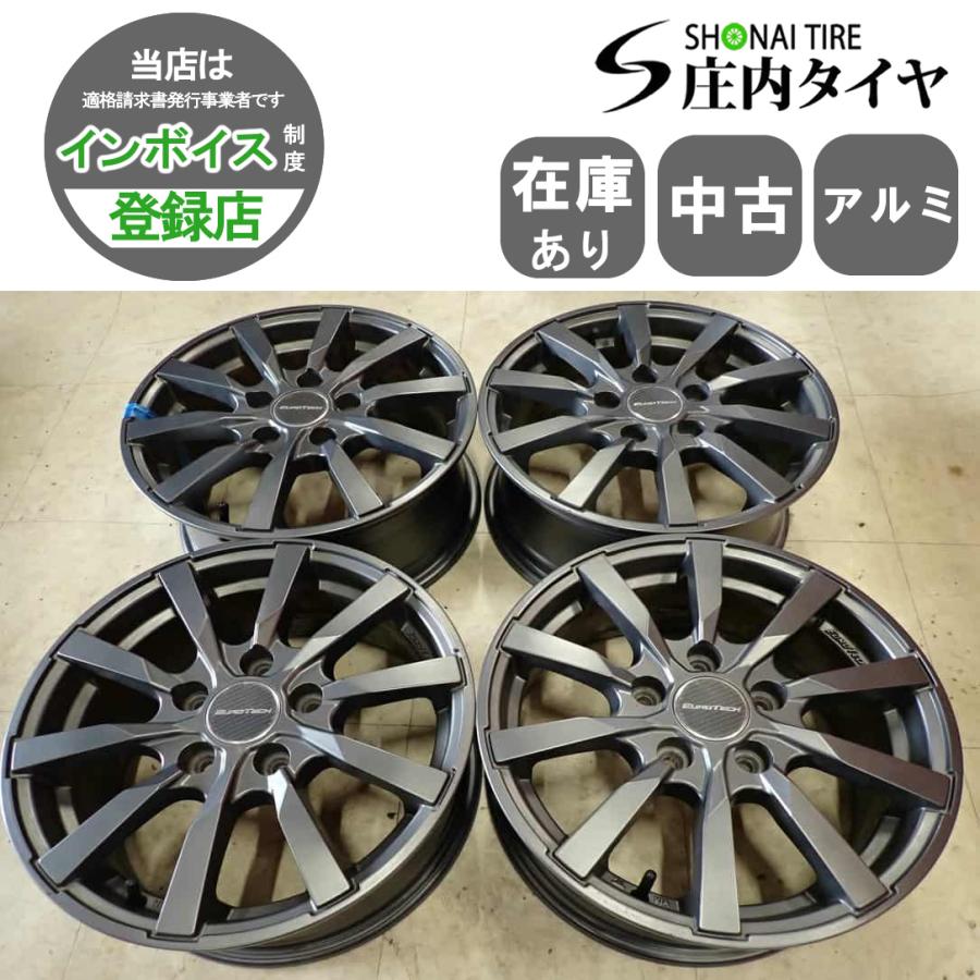 4本SET 会社宛 送料無料 15×6J ユーロテック EUROTECH アルミホイール