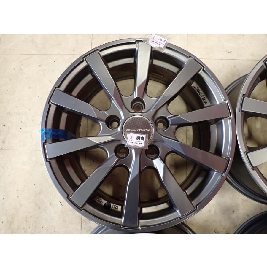 4本SET 会社宛 送料無料 15×6J ユーロテック EUROTECH アルミホイール