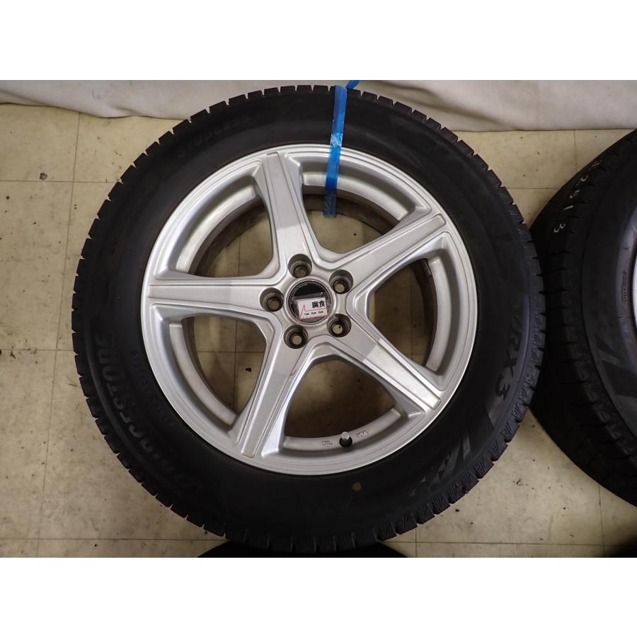 冬4本SET 会社宛 送料無料 205/55R16×6.5J 91Q ブリヂストン ブリザック VRX3 2021年製 アルミ プリウス インプレッサ レガシィ NO,I2513の画像