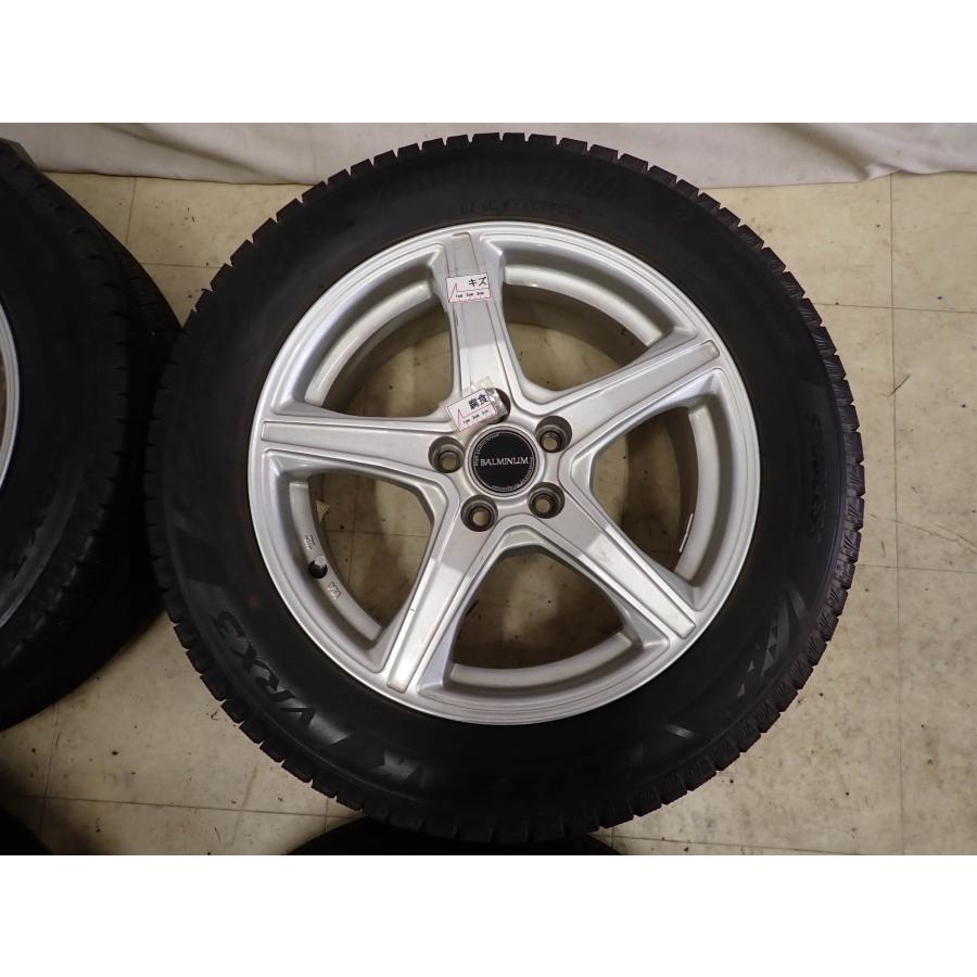 冬4本SET 会社宛 送料無料 205/55R16×6.5J 91Q ブリヂストン ブリザック VRX3 2021年製 アルミ プリウス インプレッサ レガシィ NO,I2513の画像